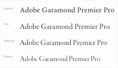 Adobe Garamond Premier Proを34ptで比較