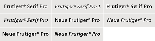 Neue Frutiger + Serif 1 Value Pack