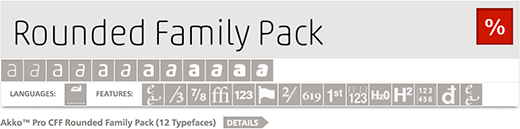 Akko Rounded Family Pack