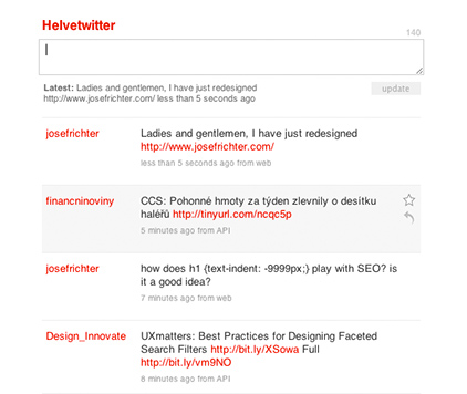 Helvetwitter Helvetireader Helveticalに続く第3弾 Twitterをhelvetica風テーマにする フォントブログ